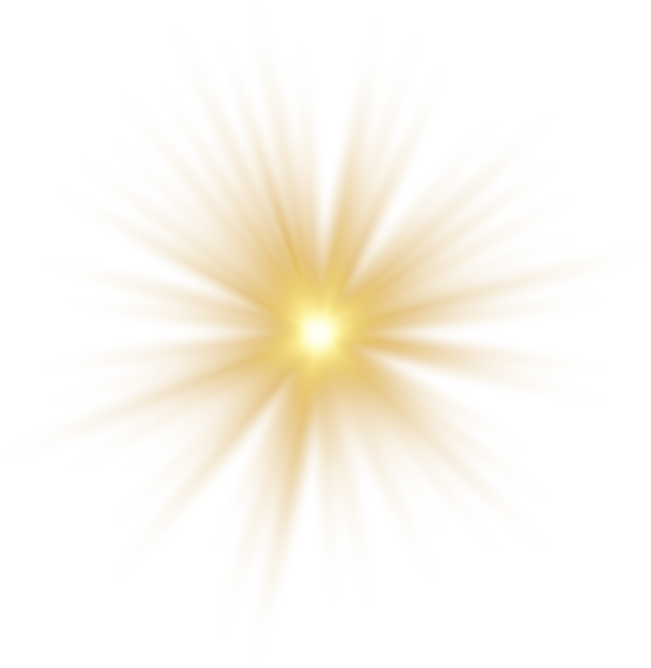 Gold glowing star